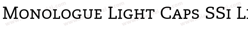 Monologue Light Caps SSi Light Small Caps字体转换